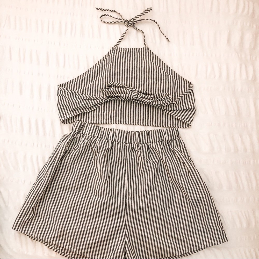 Striped Two Piece Set
